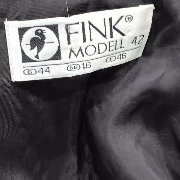 Iconic Fink Modell 1960s Black Satin Bow Tie Sleeveless Shift Dress Pleated Midi - Picture 10 of 12